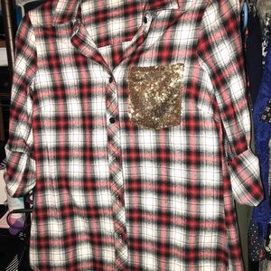 Sparkly flannel!